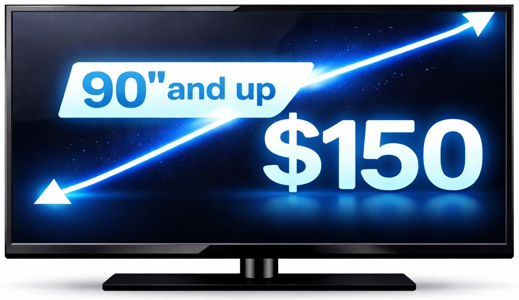 price_150 TV mounting service in Aurora Illinois by TV Mounting Same Day LLC